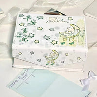Cute Cartoon Magnetic Card Holder with Lid for Stationery Storage