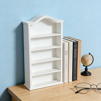 Miniature Dollhouse Bookshelf Figurine Ornament for Living Room Desktop Decor