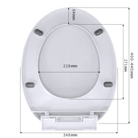 Universal Soft-Close Toilet Seat, Thickened, Pressure-Resistant, Anti-Aging for Home Bathrooms