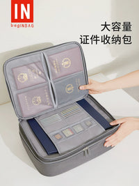 Large Capacity Multi-layer Document Organizer Bag for Home Use