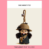 Authentic Monchhichi Plush Doll Keychain Bag Charm