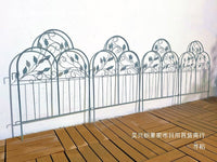 European Style Wrought Iron Garden Fence Panel for Outdoor Flower Beds and Yard Decor