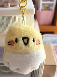 Cute Parrot Plush Keychain Bag Charm