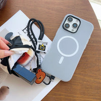 Creative Cartoon Mini Coin Purse Keychain with Phone Lanyard