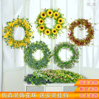 Artificial Eucalyptus Gypsophila Wreath for Door Wall Decor & Wedding Photography