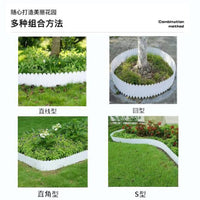 Outdoor Garden Edging Fence Plastic Border for Flower Beds and Lawns