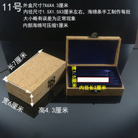 Vintage Style Linen Jewelry Gift Box for Stamps, Porcelain, and Small Items