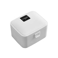 Japanese Style Portable Storage Box with Lid for Charger Cables and Small Items