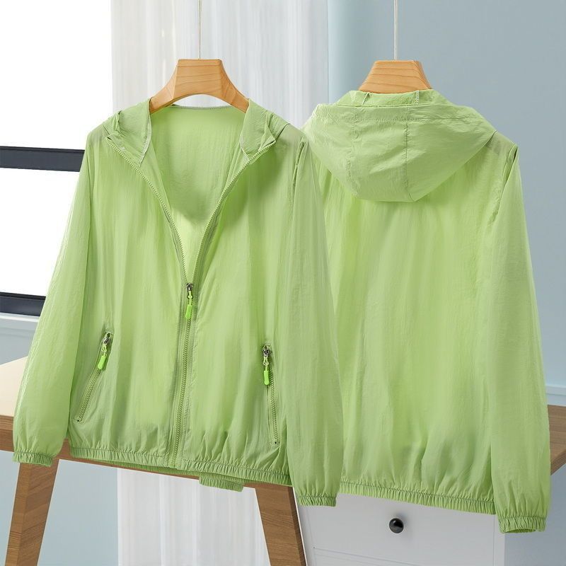 Women's Plus Size Breathable UV Protection Ice Silk Sun Protection Jacket