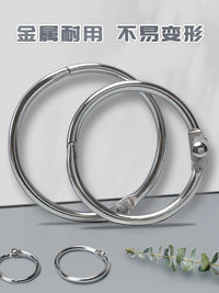 Loose Leaf Metal Binder Rings for Notebooks, Cards, and Documents - Assorted Sizes
