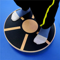 Wooden Balance Board for Core Rehabilitation, Yoga, and Sensory Integration Training
