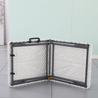 Portable Blow Molded Folding Table for Outdoor Camping and Events