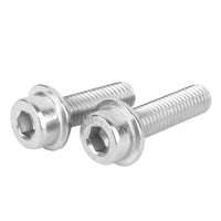 304 Stainless Steel Hex Socket Flange Screws, Cylindrical Head, DIN581, M3-M12