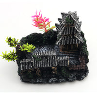 Aquarium Pagoda Tower Ornament Fish Tank Landscape Decoration Resin Craft