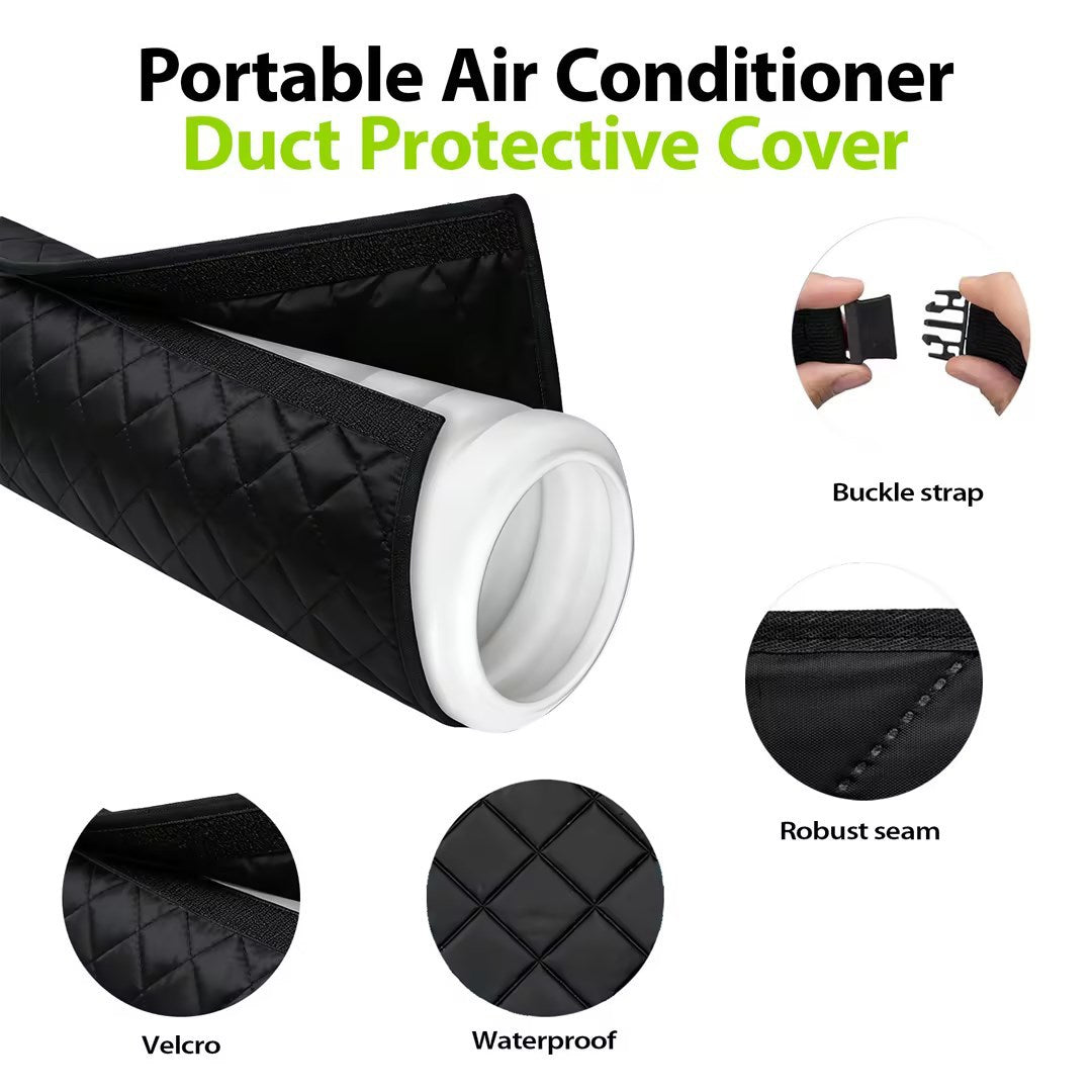 Insulated AC Line Set Cover for Outdoor Units, Weatherproof Protection Sleeve for Air Conditioner Pipes
