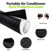 Insulated AC Line Set Cover for Outdoor Units, Weatherproof Protection Sleeve for Air Conditioner Pipes