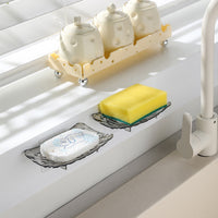 Wall-Mounted Soap Dish with Drainage for Bathroom and Home