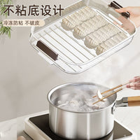 Food Grade Multi-layer Dumpling Storage Box with Lid for Refrigerator, Freezer Safe