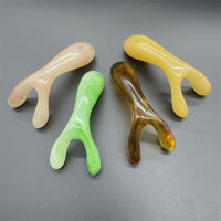 Resin Dual-Prong Nose Scraper Massager for Head and Meridian Health