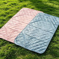 Portable Oxford Cloth Camping Mat - Waterproof, Moisture-Proof, Thickened Cotton Pad for Outdoor Seating