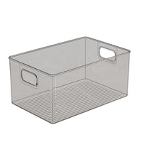 Clear Acrylic Desktop Storage Box with Handle, Stackable Organizer for Snacks, Toys, and Sundries