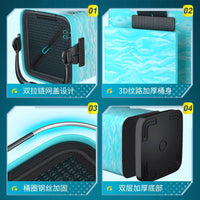 Woding Foldable Portable Fishing Bucket with Lid and Handle, Multi-functional Live Fish Container