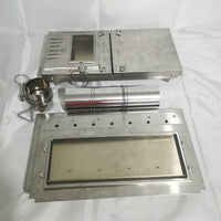 Camping Wood Stove with Adjustable Chimney, Stainless Steel High-Temperature Tent Heater