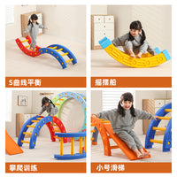 Kids' Sensory Integration Quarter Circle Climbing and Balancing Toy for Early Education