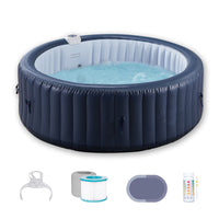 Inflatable Portable Hot Tub Spa with Heater and Jets for 6 People