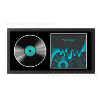 Vinyl Record Display Frame CD Collection Storage Box Nostalgic Music Decor
