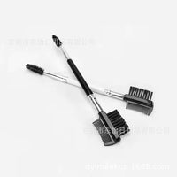 Dual-Ended Eyebrow Brush and Lash Comb Set for Shaping and Grooming