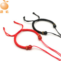 DIY Handmade Braided Bracelet with Adjustable Knot Closure for Beads