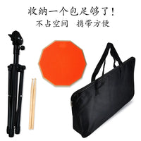8/12-inch Silent Drum Practice Pad Set with Stand and Drumsticks for Beginners