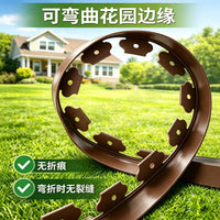 L-Shaped Garden Edging Landscape Border for Lawn and Plant Beds, 5x5cm, 10m Roll