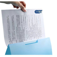 A4 Rotating File Folder with Side Opening Buckle, PP Transparent Document Report Clip
