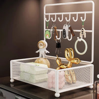 Entryway Key Storage Box with Shelf and Wall Mount Option