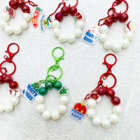 Christmas Acrylic Double-Sided Keychain Pendant for DIY Crafts and Phone Charm