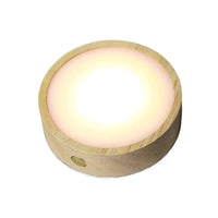 LED Luminous Coaster for Bar & Home, Cocktail & Wine Glass Base Light, Luxury Wooden Design