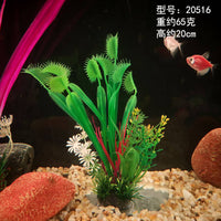 Aquarium Plastic Plant Decorations for Fish Tank Landscaping
