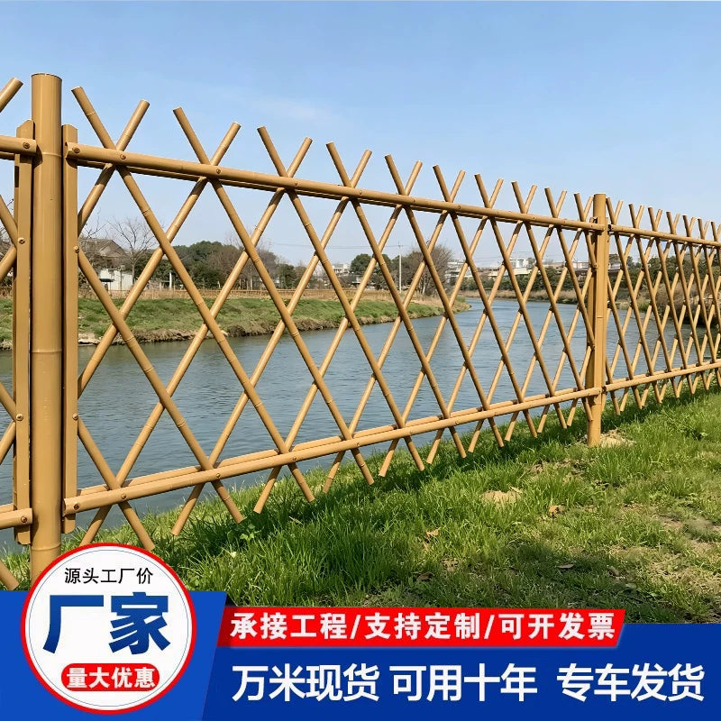 Stainless Steel Bamboo-Style Garden Fence for Parks and Yards