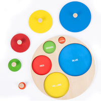 Wooden Geometric Shape Sorter Puzzle for Toddlers, Montessori Educational Toy