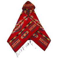 Ethnic Style Imitation Cashmere Scarf Thick Warm Women's Shawl Poncho for Autumn Winter