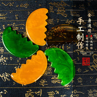 Resin Gua Sha Board for Face, Neck, and Body Massage - Half-Moon Shaped Scraping Tool