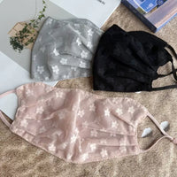 Summer Thin Lace Sun Protection Mask for Women - Breathable Mesh Face Cover