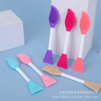 Dual-Ended Silicone Facial Cleansing and Makeup Brush