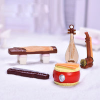 Miniature Musical Instrument Figurines for Micro Landscape Decor