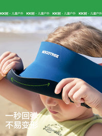 KK Tree Kids' UV Protection Sun Visor Hat for Boys and Girls, Outdoor Empty Top Sun Hat with Wide Brim