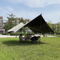 Portable Outdoor Camping Tarp Sunshade Rainproof Tent with UV Protection for Patio and Backyard