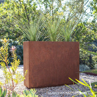 Rectangular Metal Garden Planter Box Outdoor Raised Flower Bed