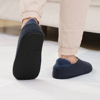 Men's Winter Warm Fleece Lined Non-Slip Indoor Slipper Socks